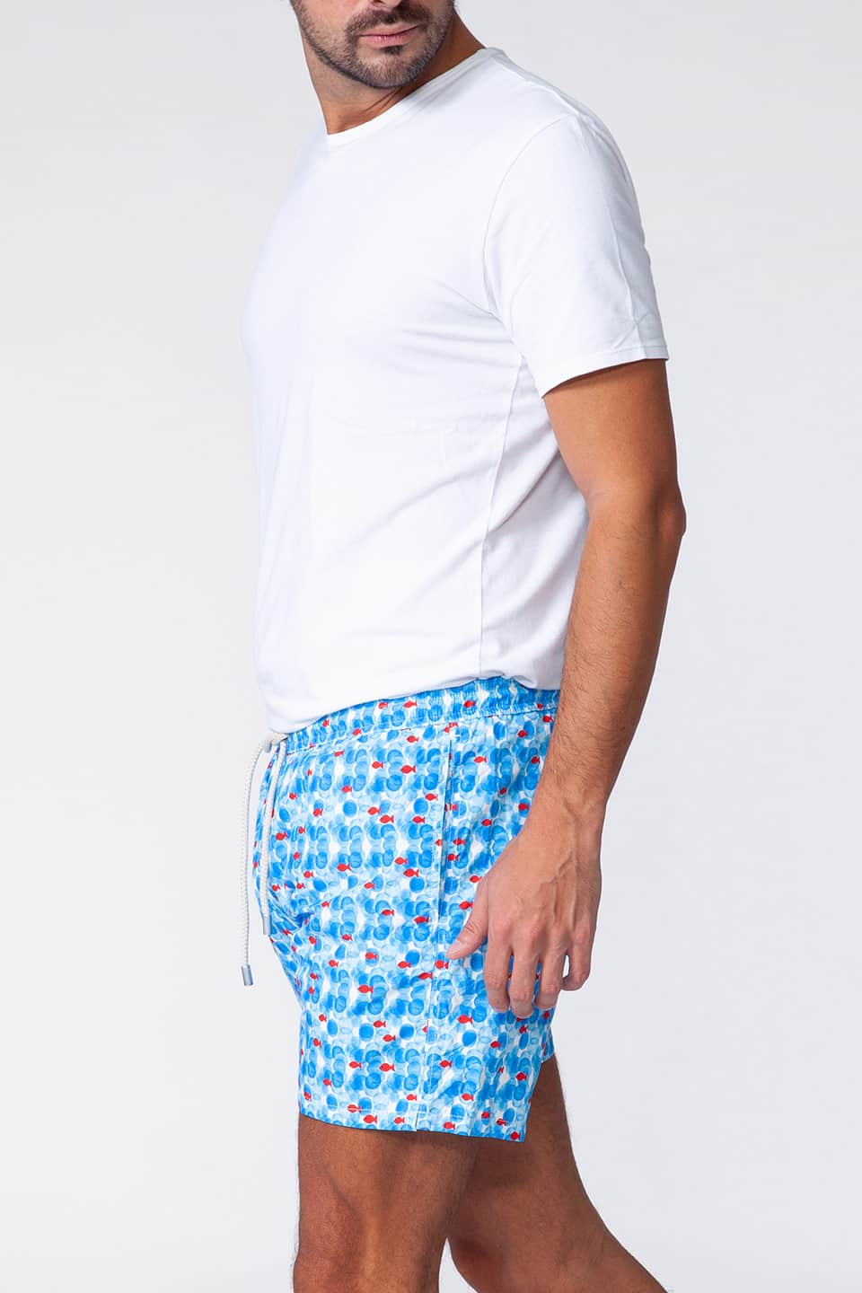 Designer Light blue Men swimwear, shop online with free delivery in UAE. Product gallery 5