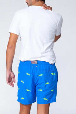 MC2 Saint Barth | Men Print Swim Shorts Tiburon, alternative view