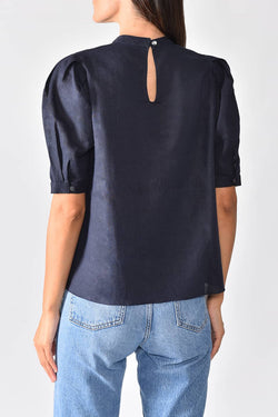 Vilshenko | Isla Top Navy Blue, alternative view