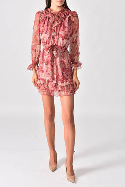 Vilshenko | Milena Dress Burgundy