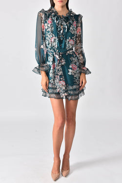 Vilshenko | Milena Dress Garden print