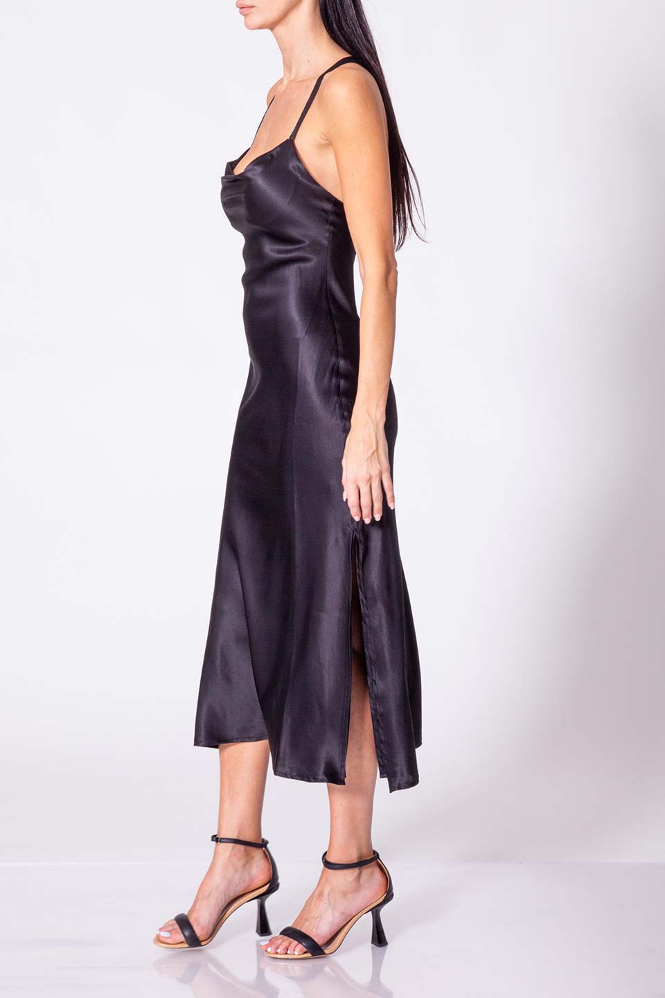 Violante nessi calder dress black side