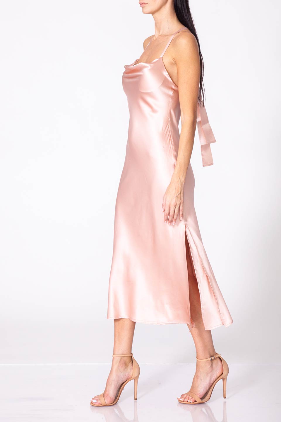 Violante nessi calder dress rose step