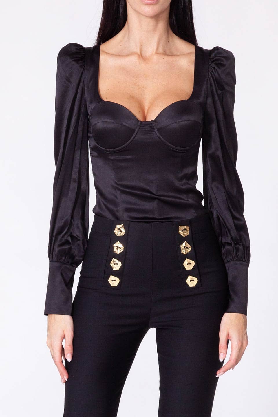 Violante nessi mattise trousers black front