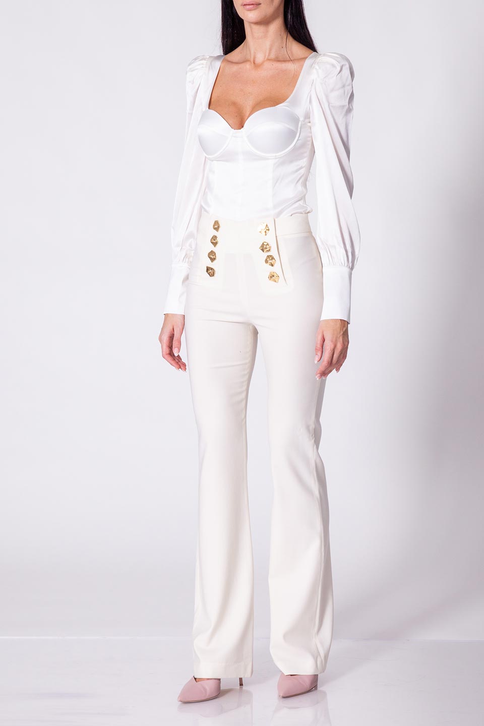 Designer White Women pants, shop online with free delivery in UAE. Product gallery 4