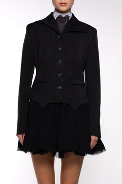 Avavav | Blazer Pinstripe Black