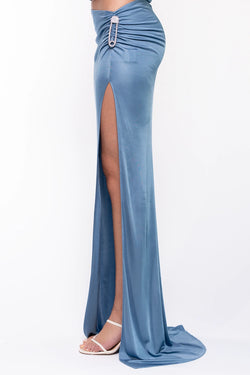 Giuseppe Di Morabito | Long Skirt In Sky Blue, alternative view