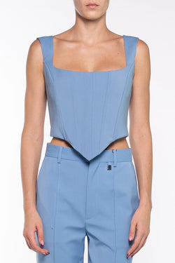 Giuseppe Di Morabito | Bustier Top Sky Blue