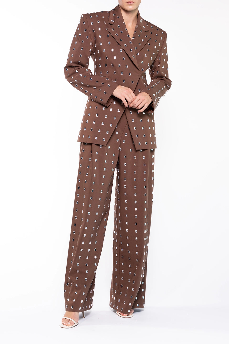 Designer Brown Women pants, shop online with free delivery in UAE. Product gallery 5