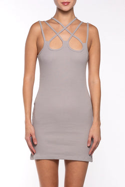 Avavav | Multi Strap Dress Honeycomb Grey