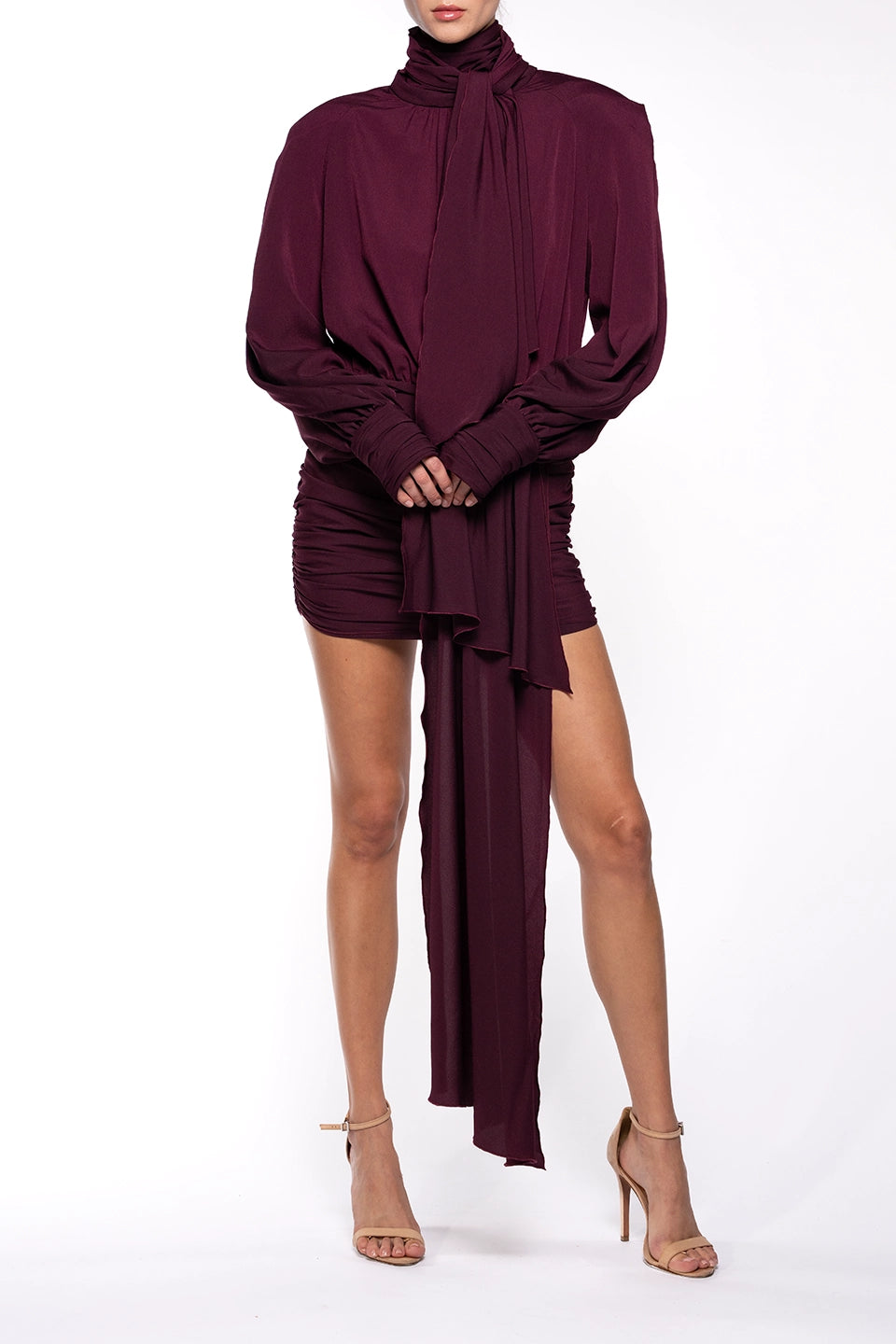 Designer Bordeaux Mini dresses, shop online with free delivery in UAE. Product gallery 5