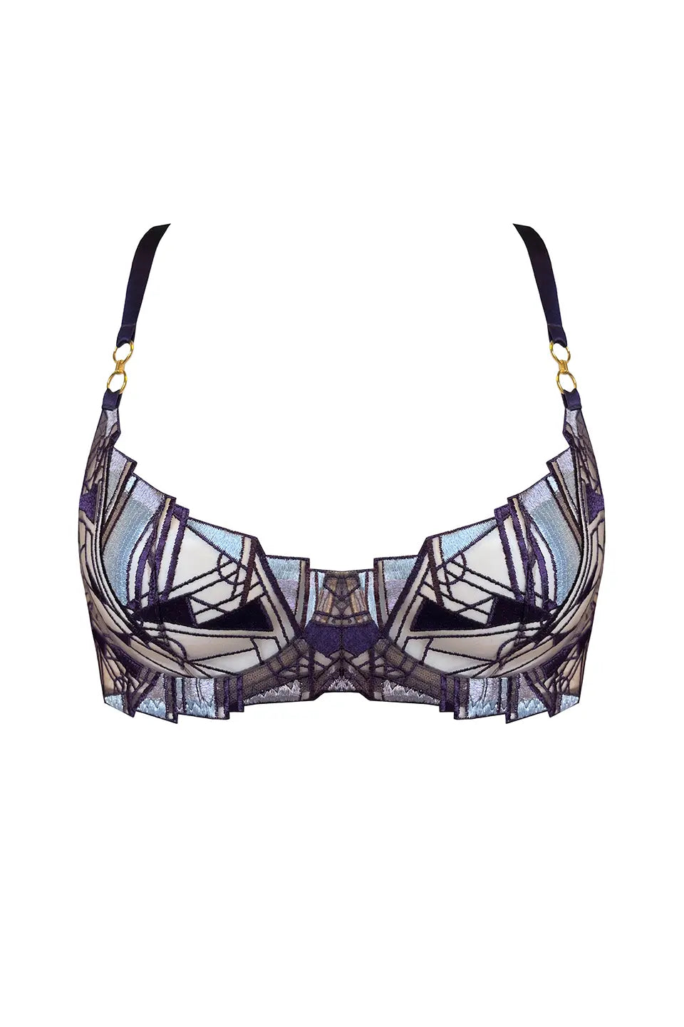 Shop online trendy Purple Bras from Bordelle Fashion designer. Product gallery 1