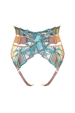 Bordelle | Cubism Ouvert High Waist Brief Rose, alternative view