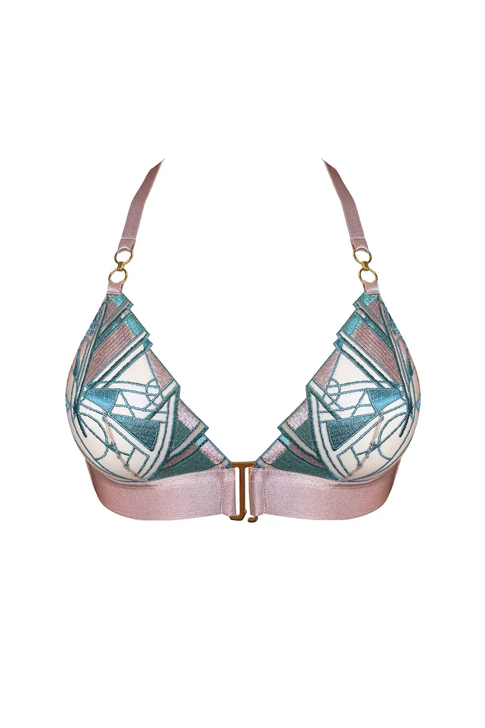 Shop online trendy Pink Bras from Bordelle Fashion designer. Product gallery 1