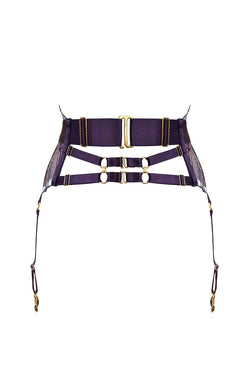 Bordelle | Cubism Suspender Deep Purple, alternative view