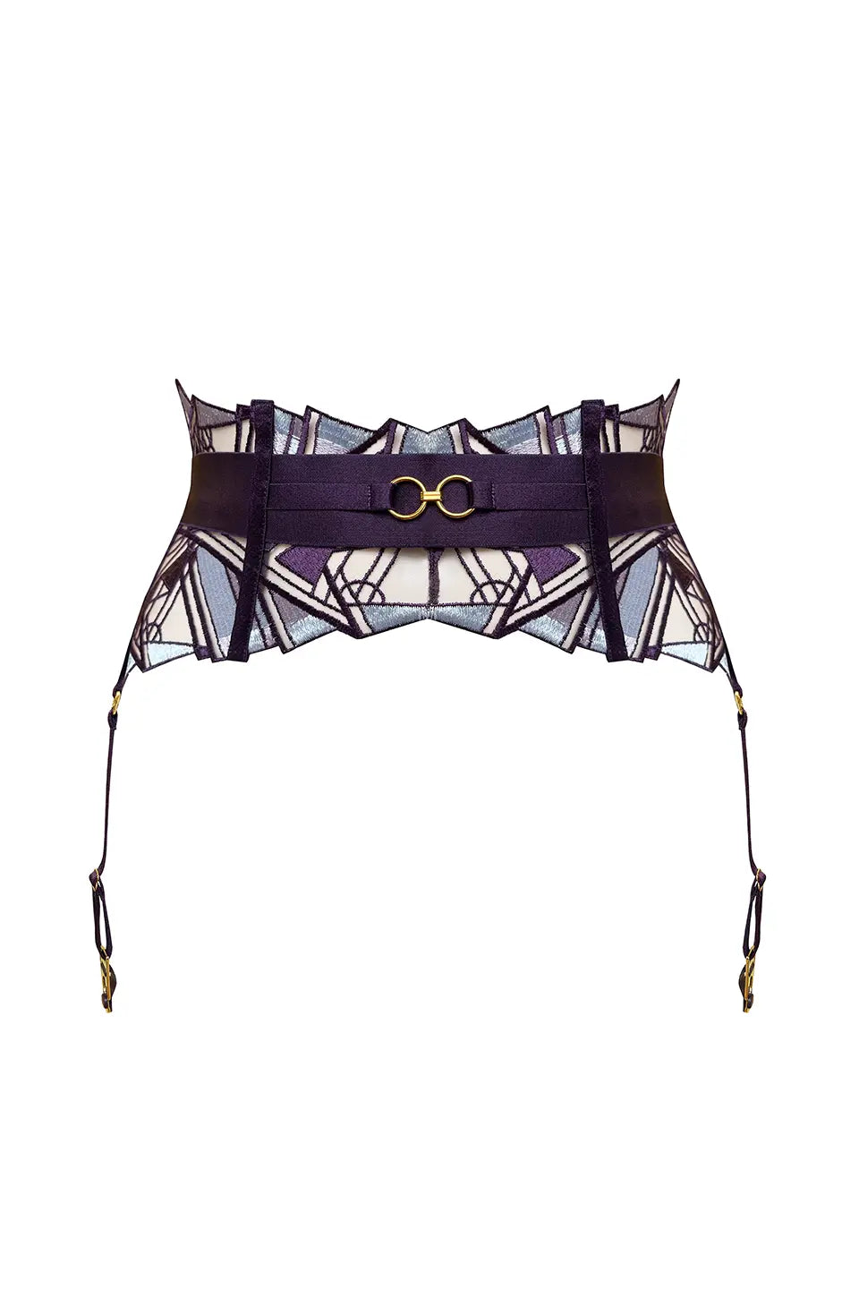 Shop online trendy Purple Lingerie accessories from Bordelle Fashion designer. Product gallery 1