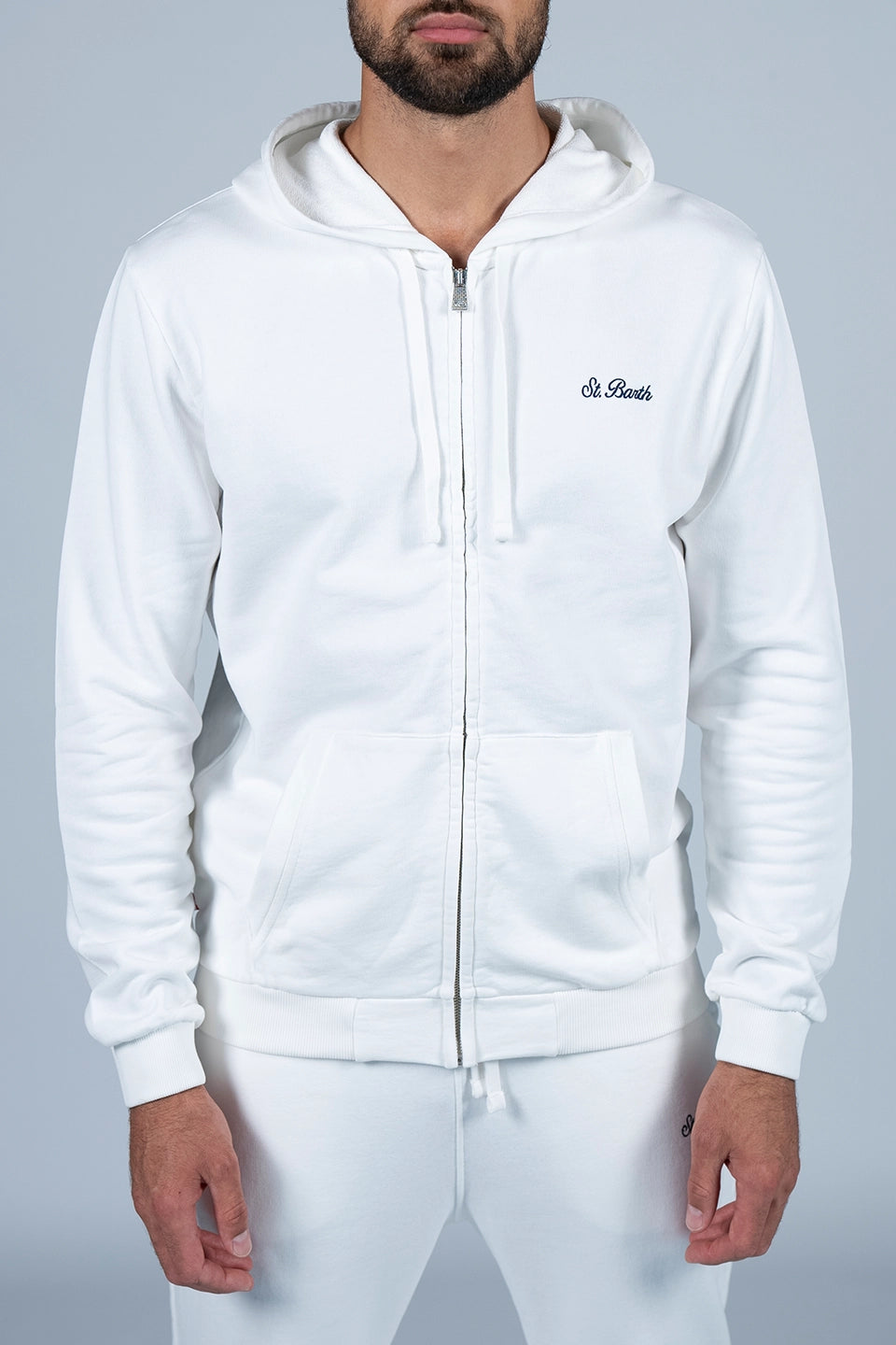 Shop online trendy White Men Hoodie from MC2 Saint Barth Fashion designer. Product gallery 1