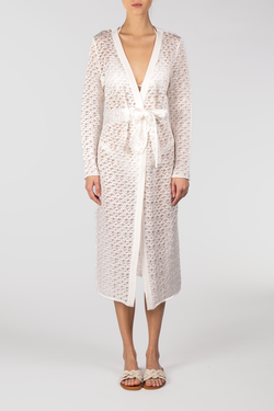 Kukhareva London | Cleo Knit Cardigan White