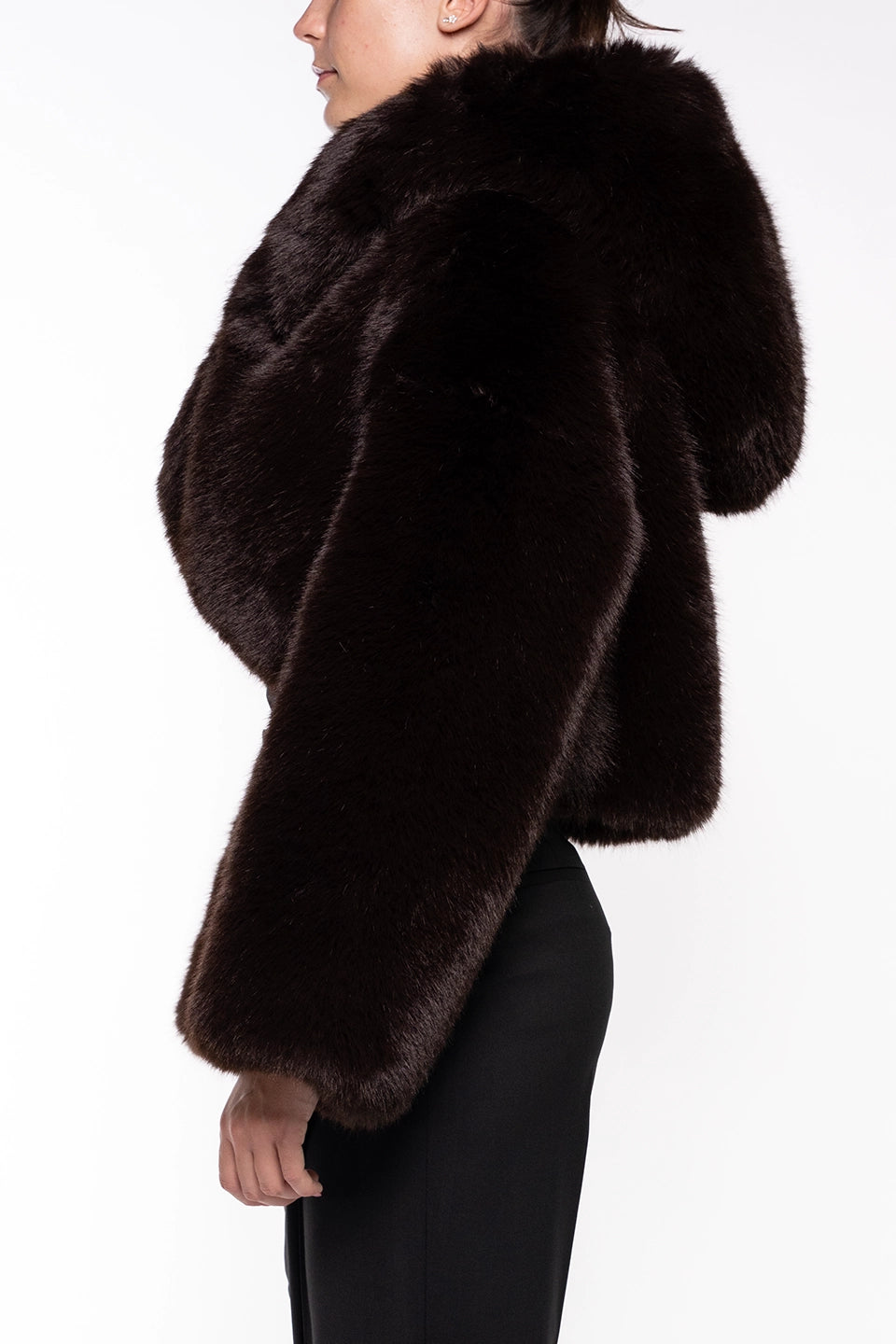 Designer Dark Brown Women blazers, Jacket, shop online with free delivery in Dubai. Product gallery 3