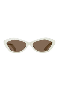 Jacquemus | Bambino Angular Sunglasses White, alternative view