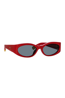 Jacquemus | Ovalo Sunglasses Red