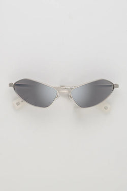 Jacquemus | Bambino Angular Sunglasses Metal Silver, alternative view