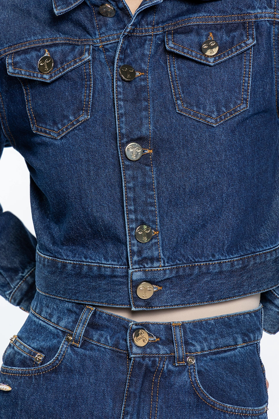 Designer  Bijou Blue Jacket, shop online with free delivery in UAE. Product gallery 5