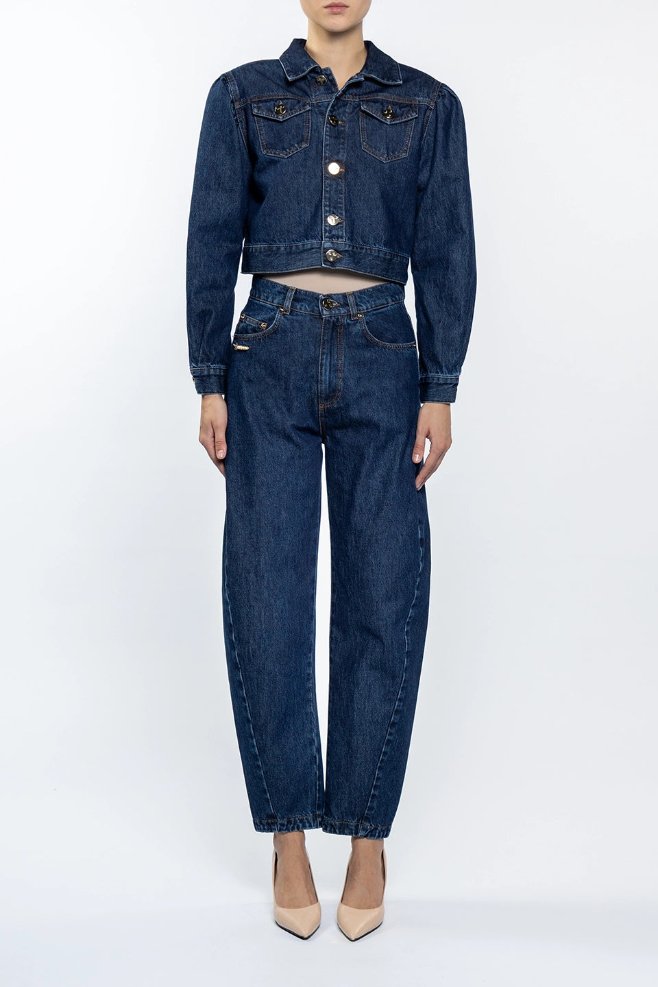Shop online trendy  Bijou Blue Jacket from Vivetta Fashion designer. Product gallery 1