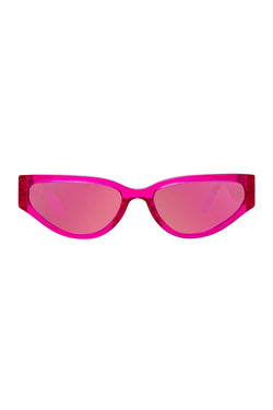 Linda Farrow | Tomie Cat Eye Sunglasses Neon Pink, alternative view