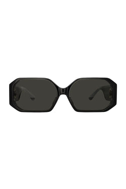 Linda Farrow | Bailey Angular Sunglasses Black, alternative view