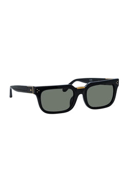 Linda Farrow | Yoan Angular Sunglasses Black