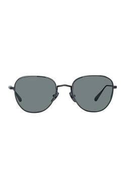 Linda Farrow | Hardy Oval Sunglasses Nickel, alternative view