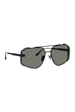 Linda Farrow | Amar Aviator Sunglasses Matt Nickel