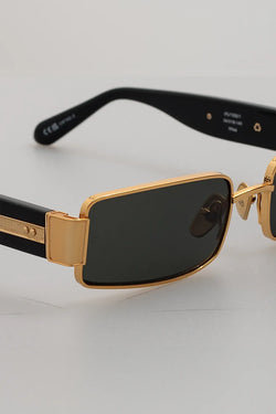 Linda Farrow | Kaia gold and black sunglasses, alternative view