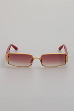Linda Farrow | Kaia red and gold sunglasses