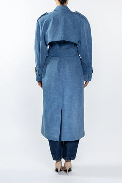 Rowen Rose | Oversized Trenchcoat Denim, alternative view
