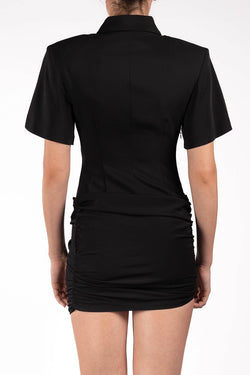Rowen Rose | Black Polo Mini Dress, alternative view