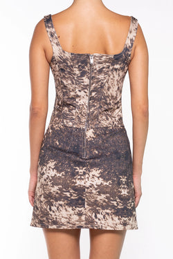 Giuseppe Di Morabito | Printed dress in Brown, alternative view