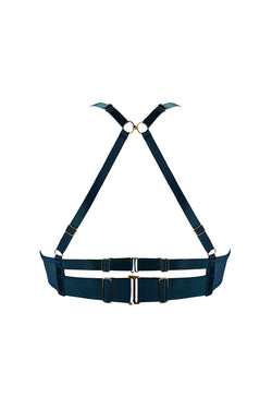 Bordelle | Nara Balconette Wire Bra Teal, alternative view