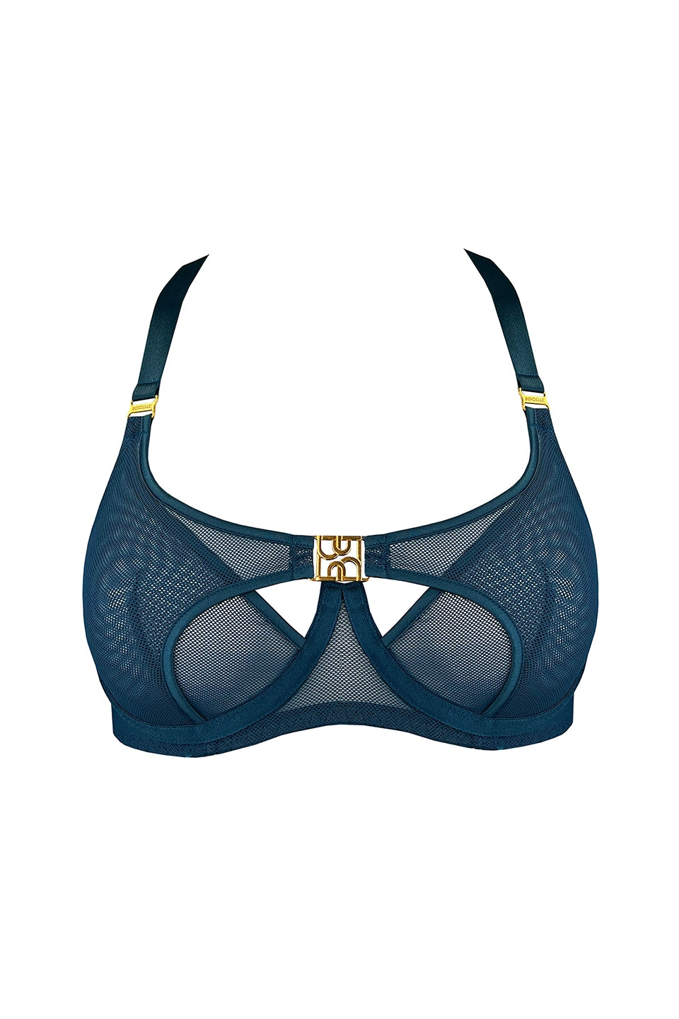 Shop online trendy Teal Bras from Bordelle Fashion designer. Product gallery 1