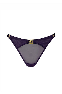 Bordelle | Nara Strap Thong Deep Purple