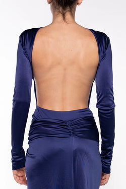 The Andamane | Backless Bodysuit Blue, alternative view