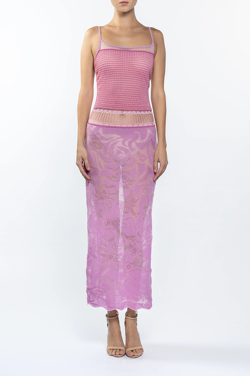Shop online trendy Pink Maxi dresses from Roberta Einer Fashion designer. Product gallery 1
