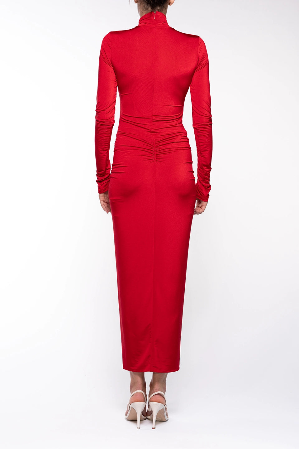 Designer Red Midi dresses, shop online with free delivery in UAE. Product gallery 2