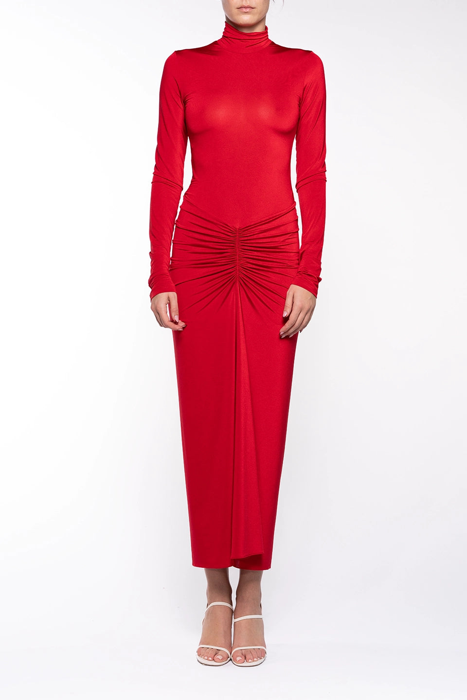 Shop online trendy Red Midi dresses from The Andamane Fashion designer. Product gallery 1