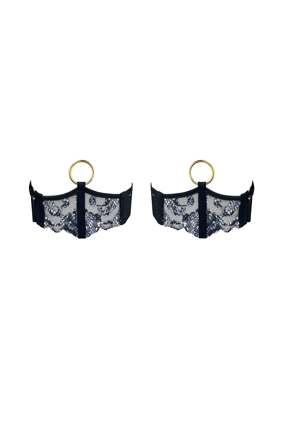 Shop online trendy Black Lingerie accessories from Bordelle Fashion designer. Product gallery 1