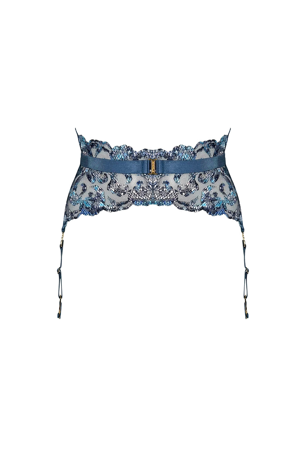 Shop online trendy Denim Lingerie accessories from Bordelle Fashion designer. Product gallery 1