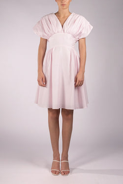 Vivetta | Cradle Pink Draped Mini Dress