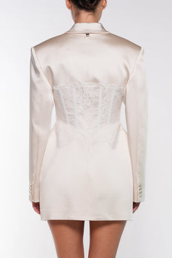 Giuseppe Di Morabito | Satin Blazer Dress With Bustier, alternative view