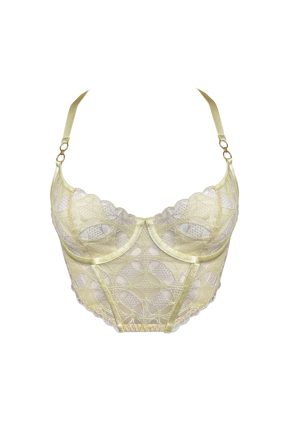 Shop online trendy Yellow Bras from Atelier Bordelle Fashion designer. Product gallery 1